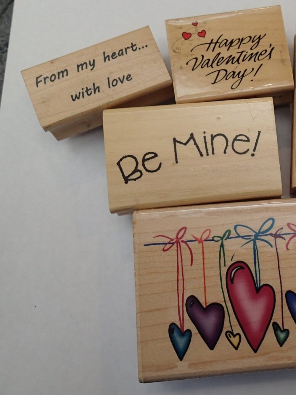 Valentin and Heart Stampers Set of 5